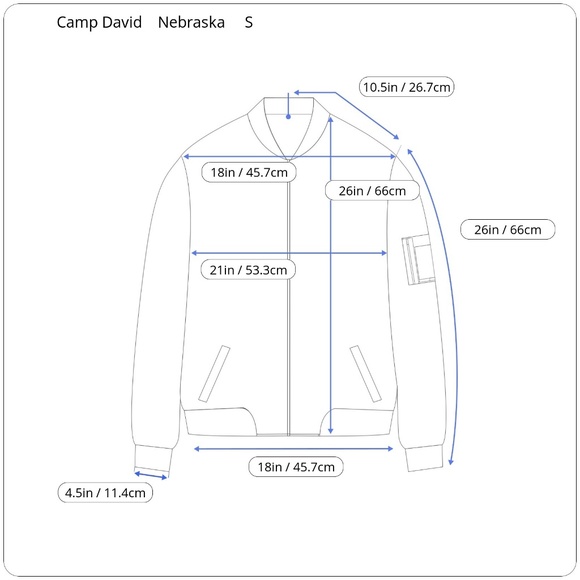 Camp David NCAA Nebraska CornHuskers Mens Full Zip - Picture 6 of 6